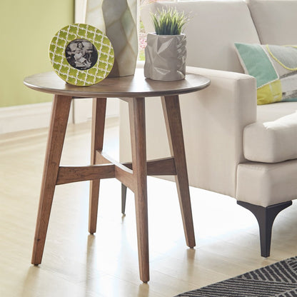 Dark Walnut Finish End Table