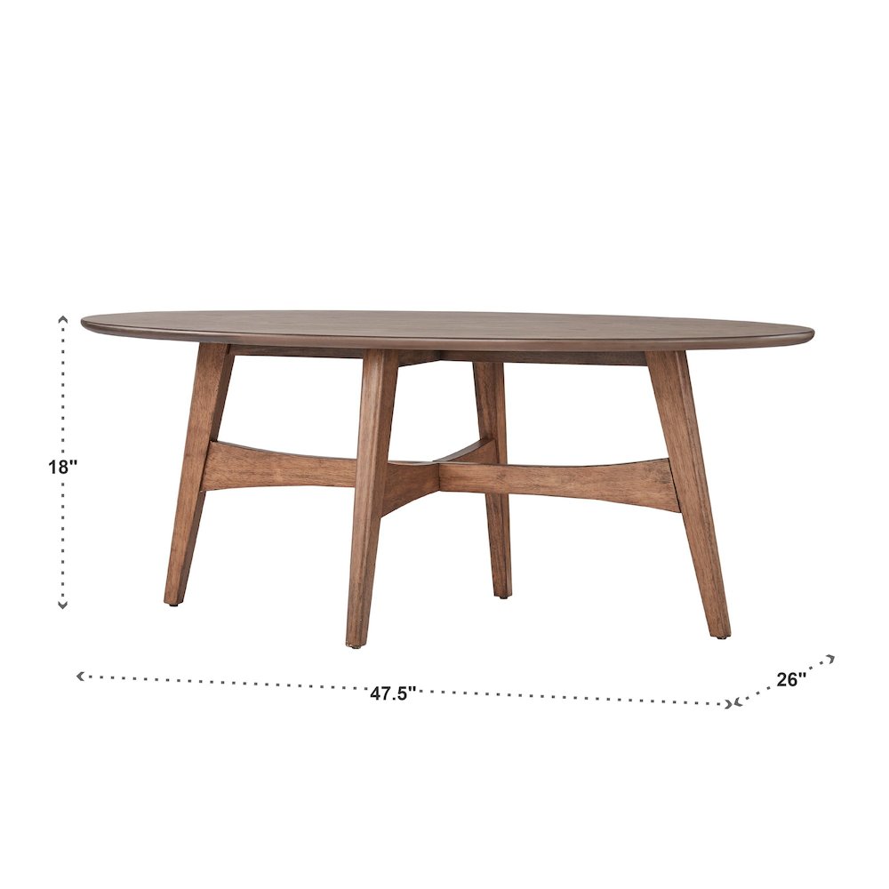 Dark Walnut Finish Coffee Table