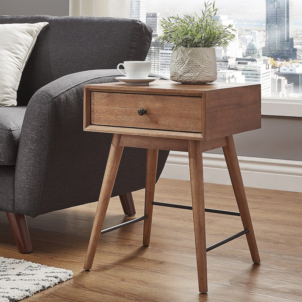 Brown Finish End Table