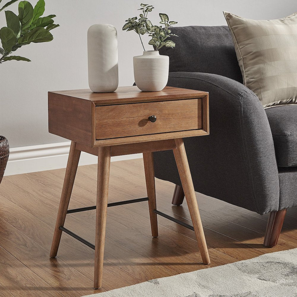 Brown Finish End Table