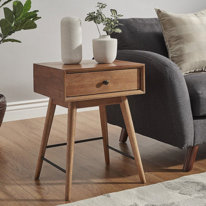 Brown Finish End Table