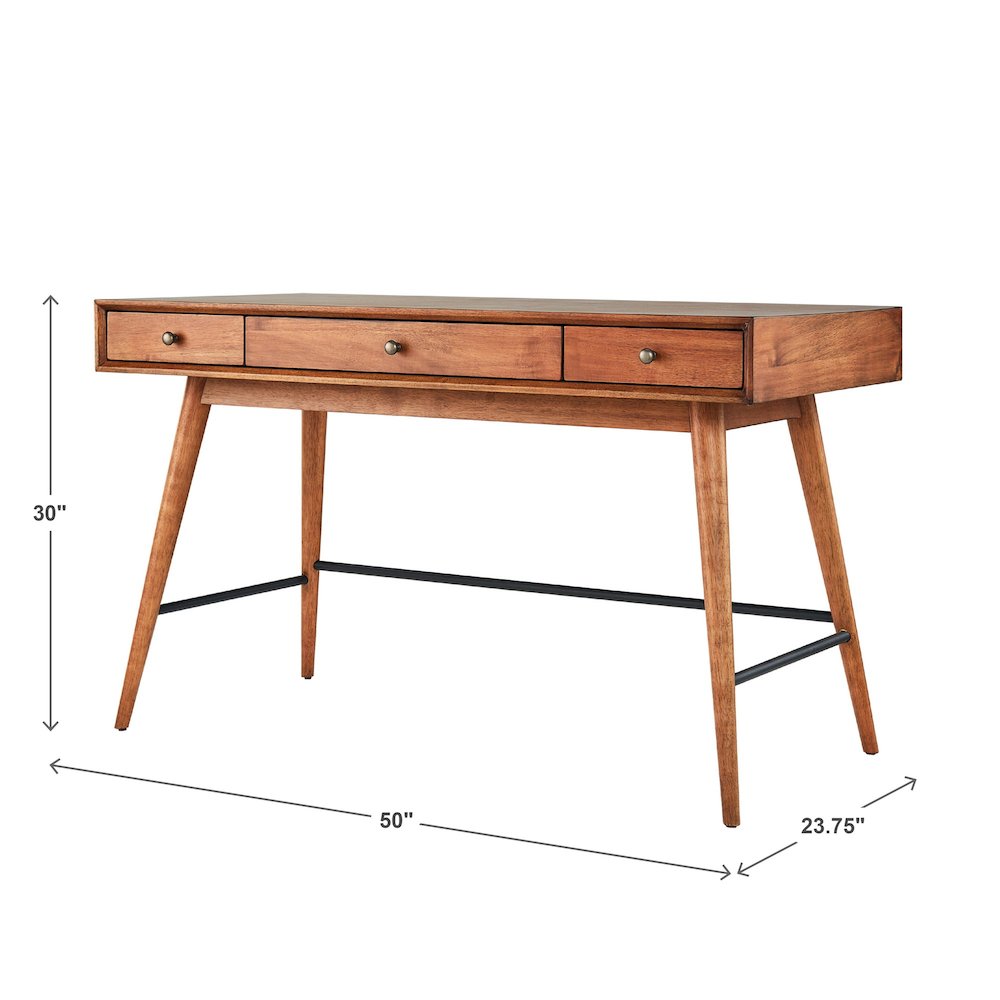 Brown Finish Sofa Writing Desk