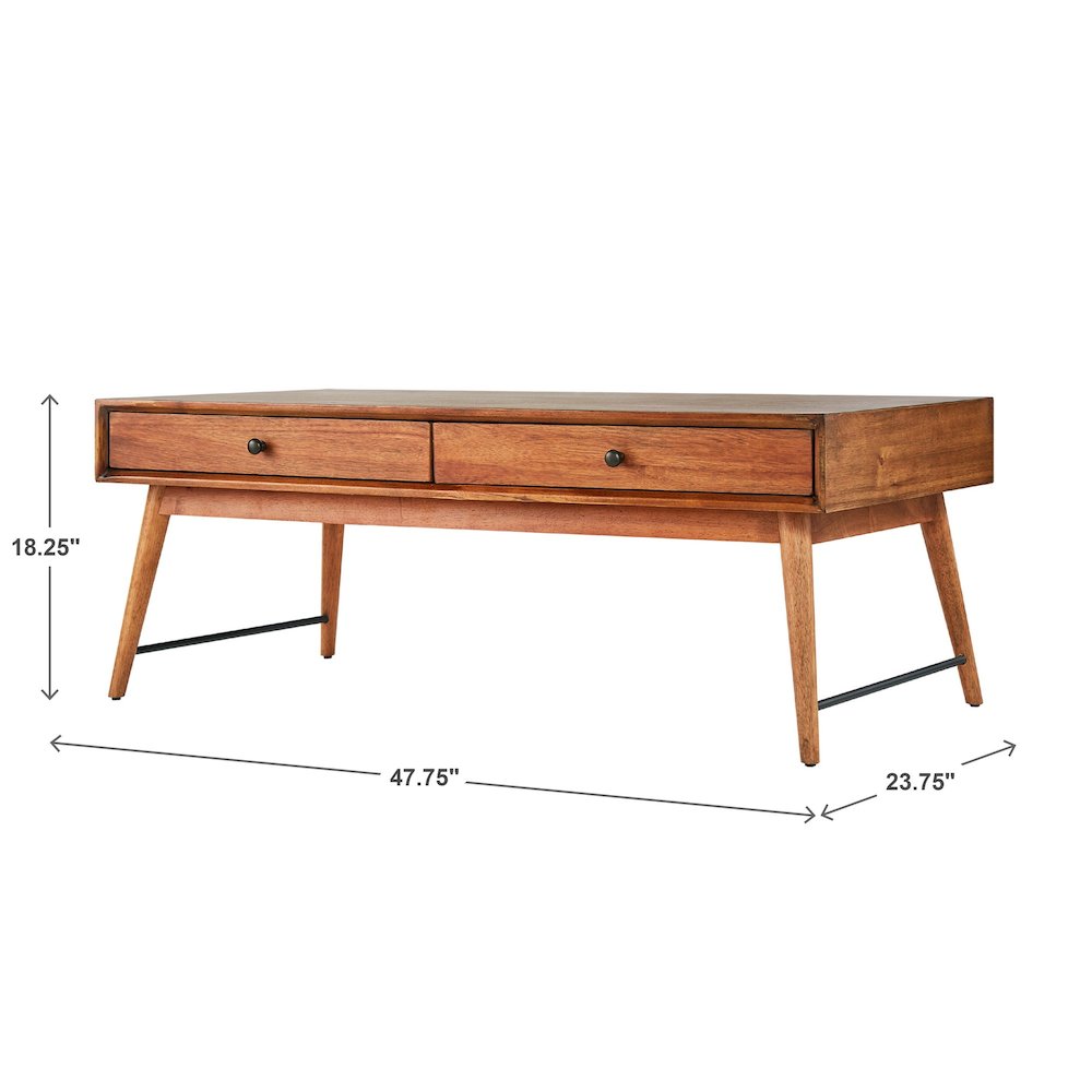 Brown Finish Coffee Table