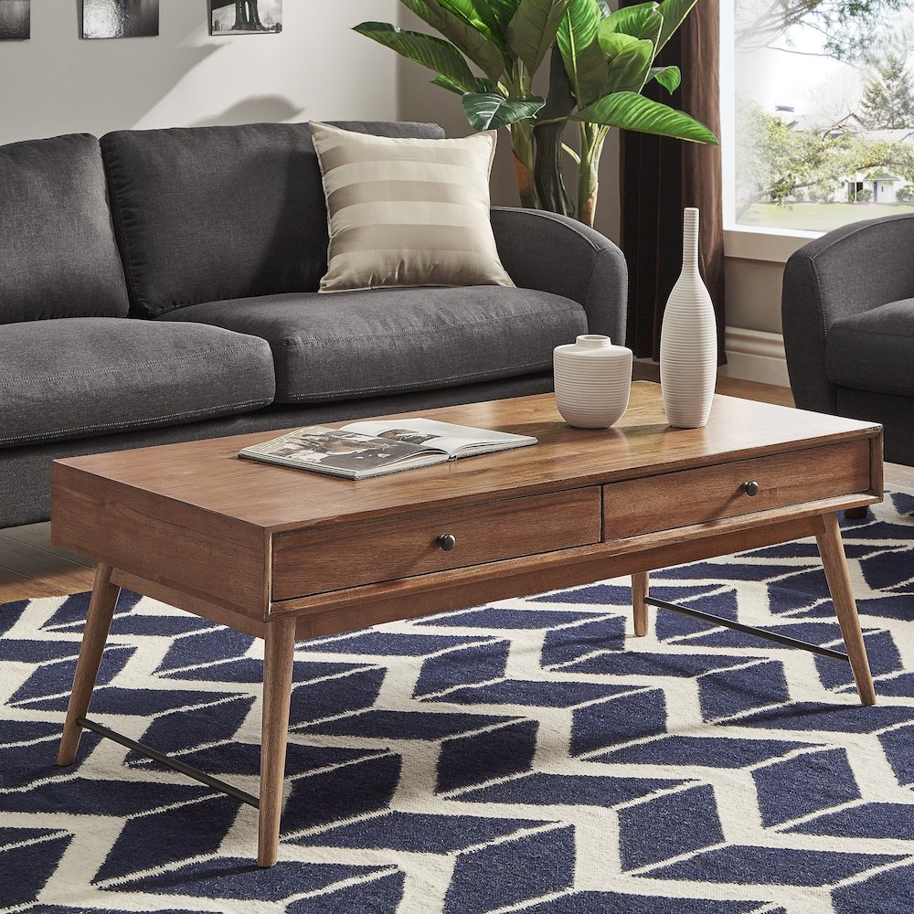 Brown Finish Coffee Table