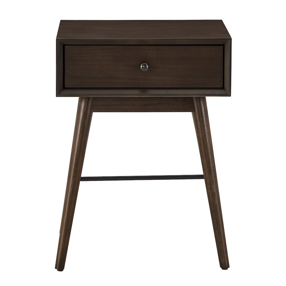 Dark Walnut Finish End Table