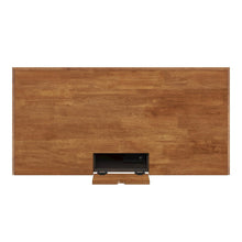 Antique Black Finish & Oak Finish Top Desk With Power & Usb Outlet