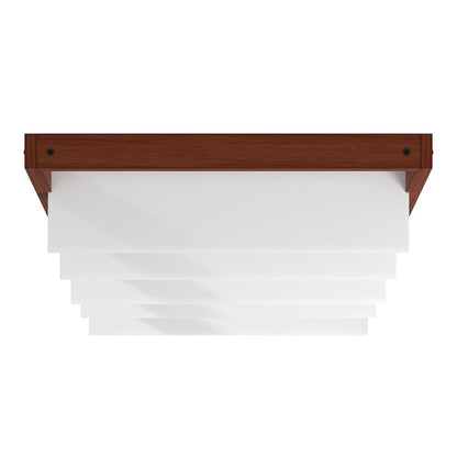 Two-Tone Espresso & White Finish 28"W Ladder Bookcase