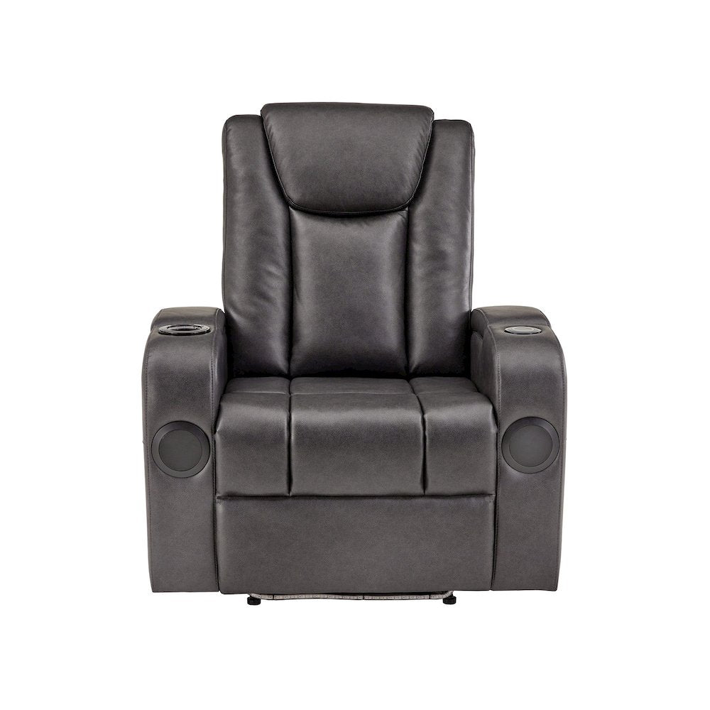 Modern Upholstered Recliner - Grey