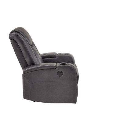 Modern Upholstered Recliner - Grey