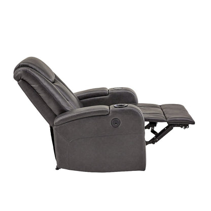 Modern Upholstered Recliner - Grey