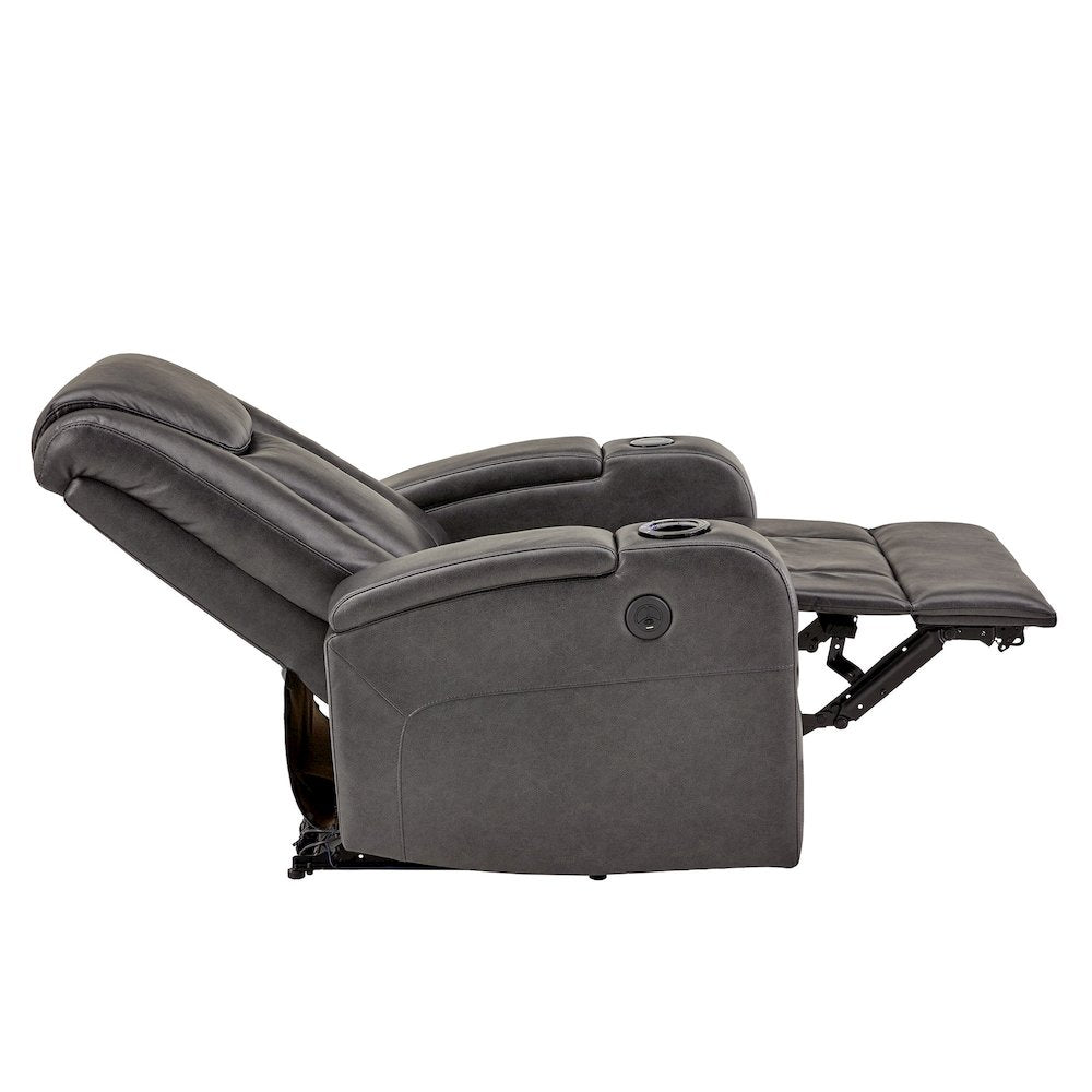 Modern Upholstered Recliner - Grey