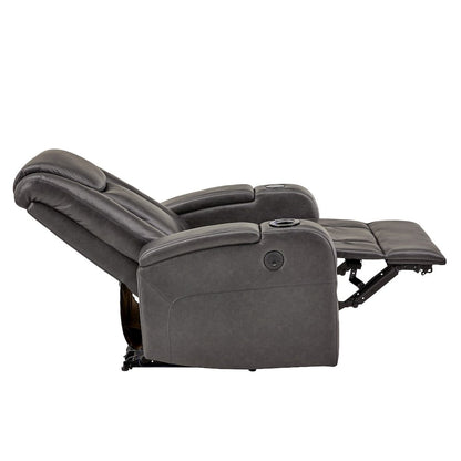 Modern Upholstered Recliner - Grey