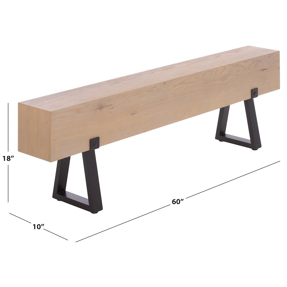 Portil Steel Leg Bench