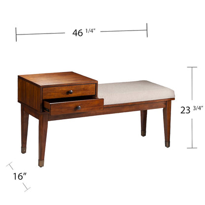 Rhoda Upholstered Bench with Storage