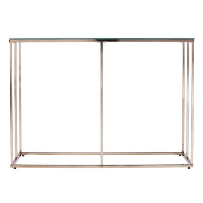 Nicholance Contemporary Glass-Top Console Table