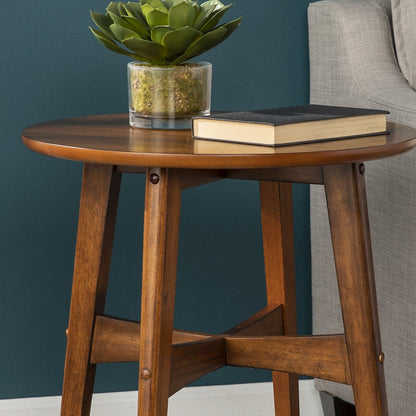 Rhoda Round Midcentury Modern End Table
