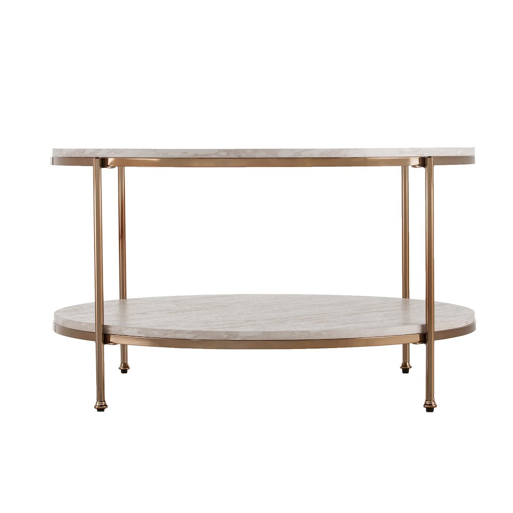 Silas Faux Stone Coffee Table
