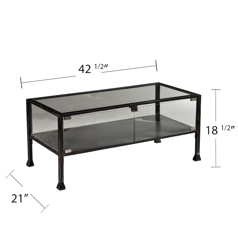 Terrarium Display Cocktail Table