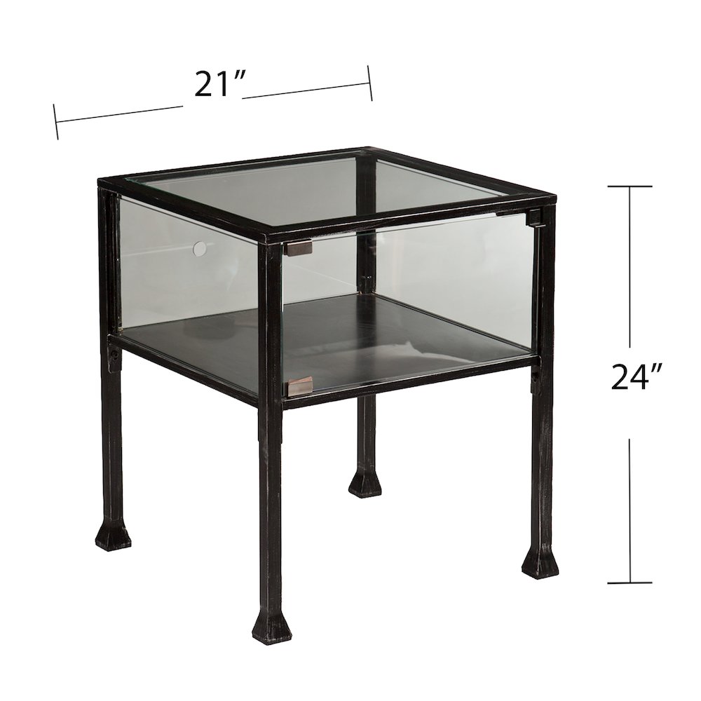 Terrarium Display End Table