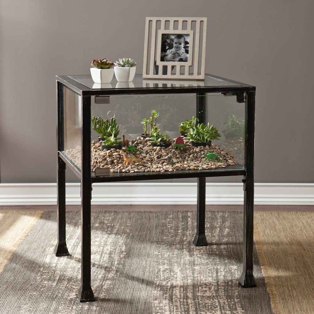 Terrarium Display End Table