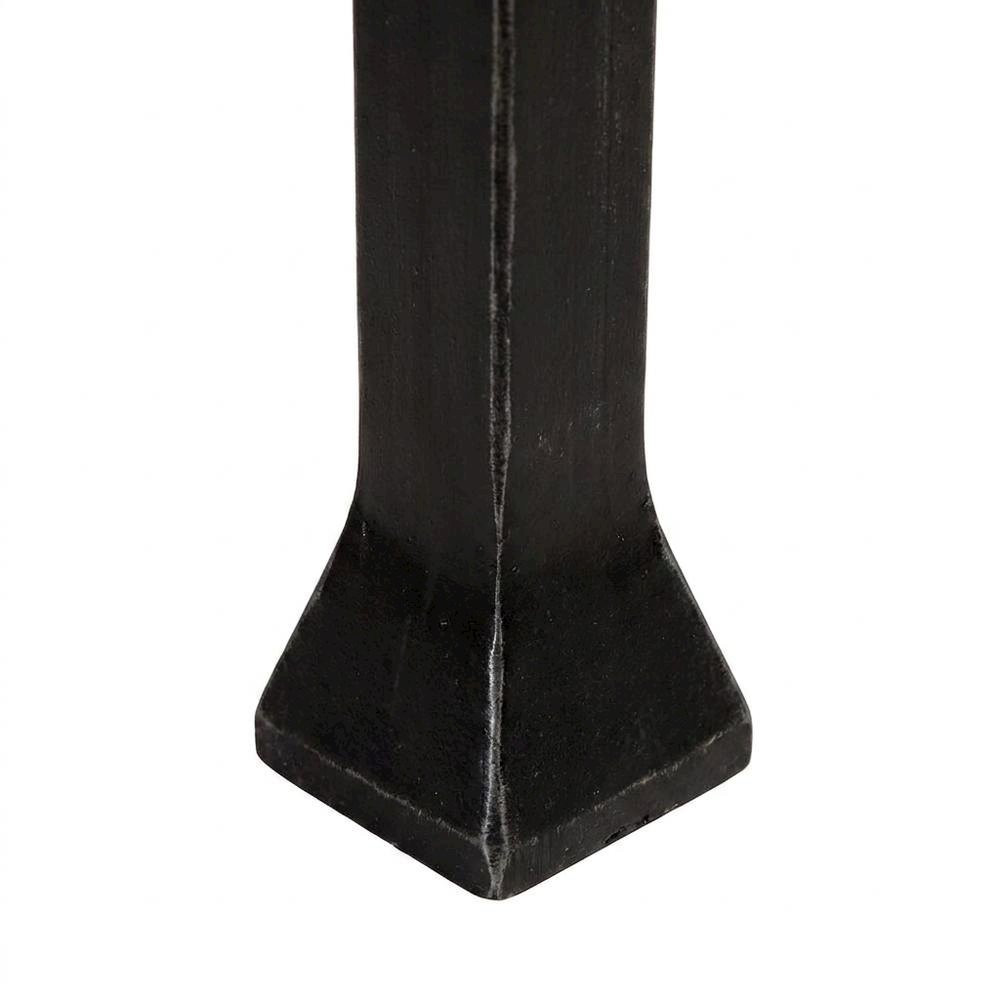 Metal and Glass Console Table with Enclosed Terrarium Display for Entryway