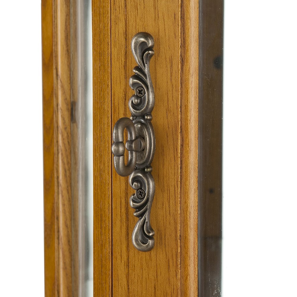 Canterdale Lighted Corner Curio Cabinet - Golden