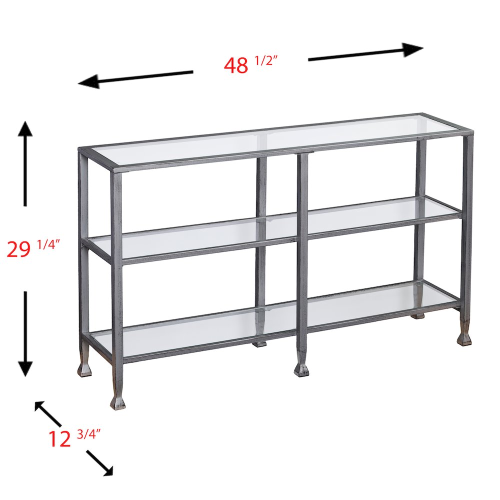 Jaymes 3 Tier Console Media - Silver