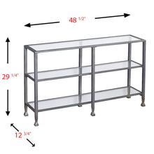 Jaymes 3 Tier Console Media - Silver