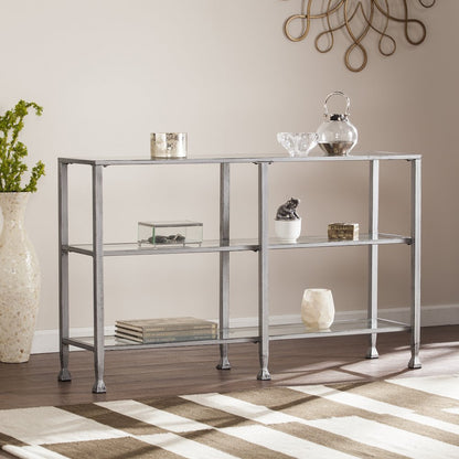Jaymes 3 Tier Console Media - Silver