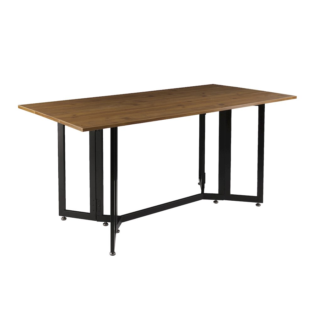 Driness Drop Leaf Table - Oak with Black