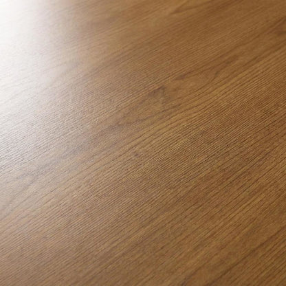 Wood Veneer Drop Leaf Dining Table with Iron Trestle Gate-Leg Base
