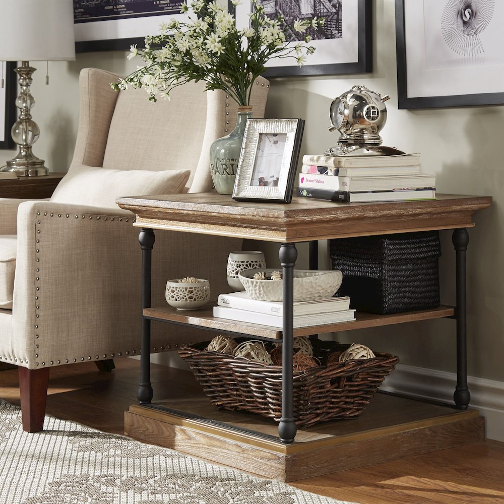 Brown Finish End Table