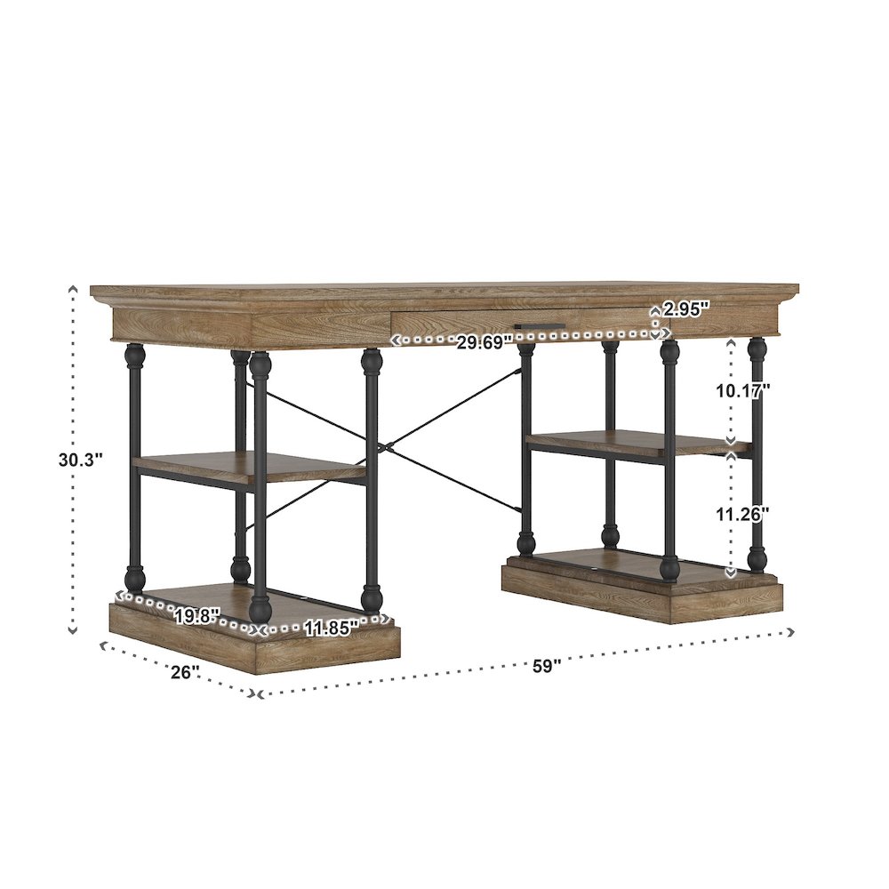 Brown Finish Desk