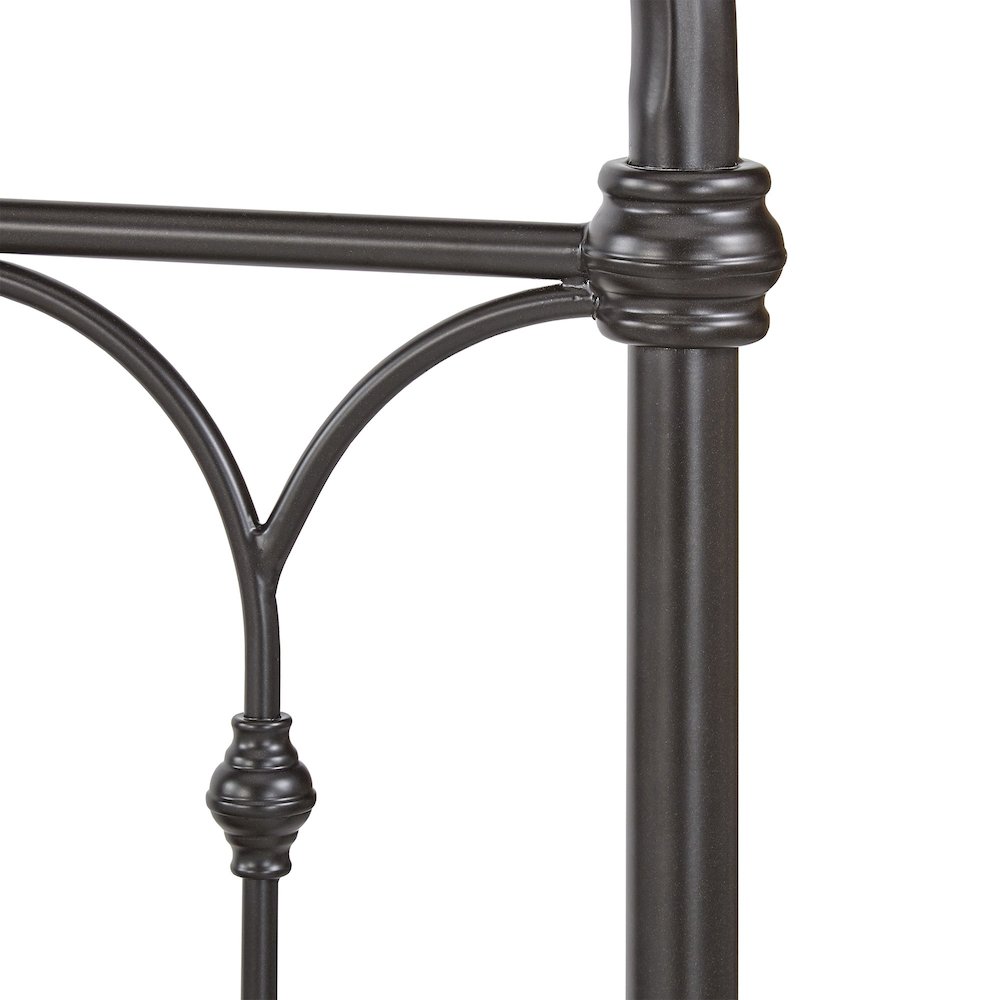 Dark Bronze Finish Powder Coat Metal Queen Bed