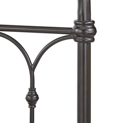 Dark Bronze Finish Powder Coat Metal Queen Bed
