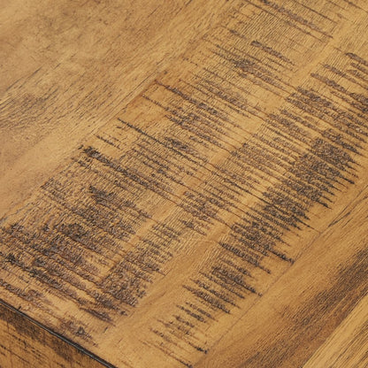 Oak Finish Coffee Table With Shelf