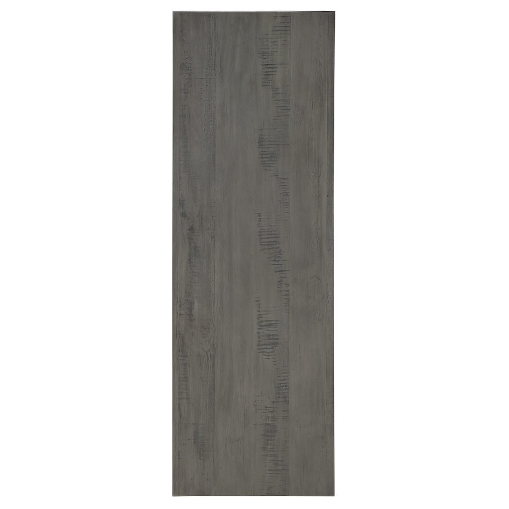 Grey Finish Sofa Table With Shelf