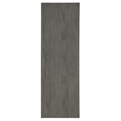 Grey Finish Sofa Table With Shelf