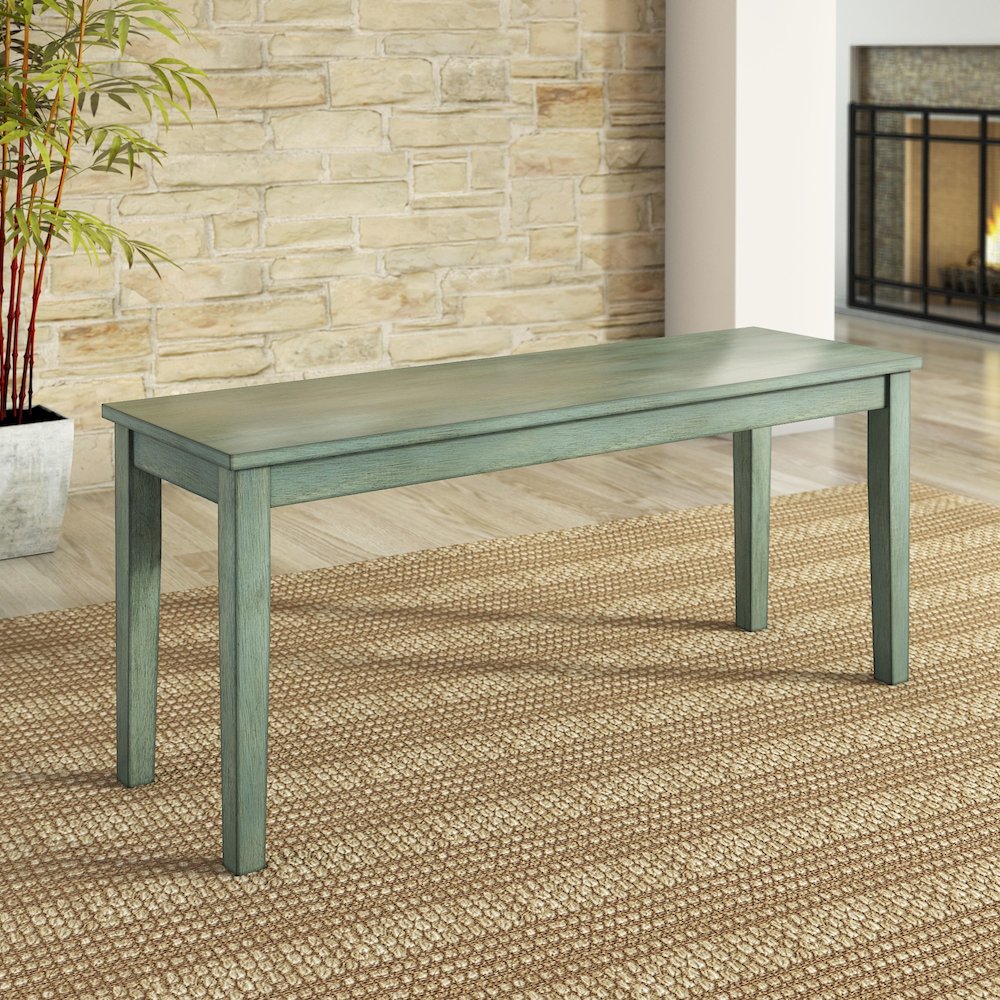 Antique Sage Finish 48"W Bench