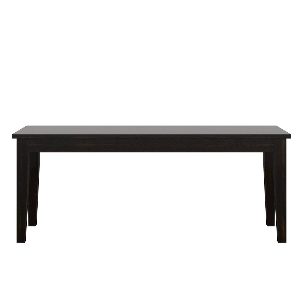 Antique Black Finish 48"W Bench