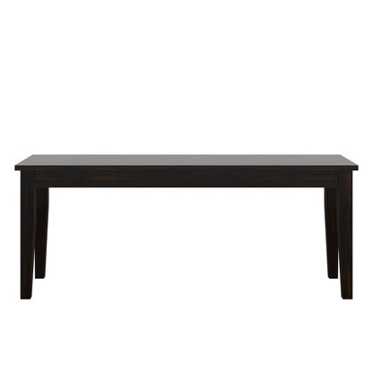 Antique Black Finish 48"W Bench