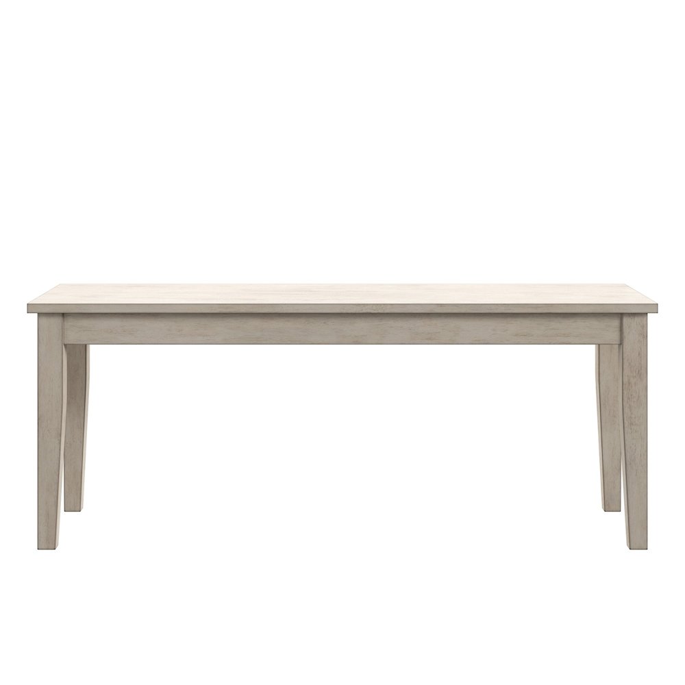 Antique White Finish 48"W Bench