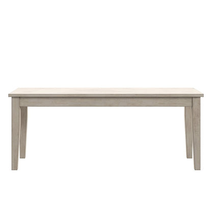 Antique White Finish 48"W Bench