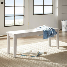 Antique White Finish 48"W Bench