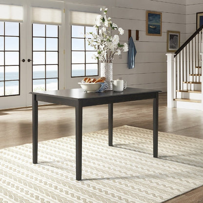 Antique Black Finish 48" Dining Table