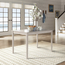Antique White Finish 48" Dining Table