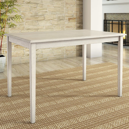 Antique White Finish 48" Dining Table