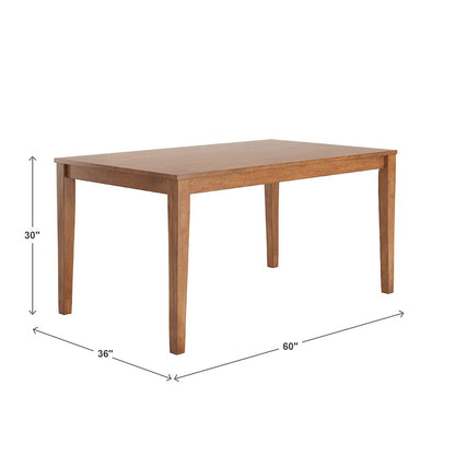 Oak Finish 60" Dining Table