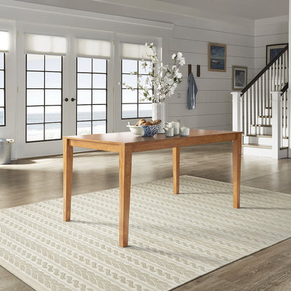 Oak Finish 60" Dining Table