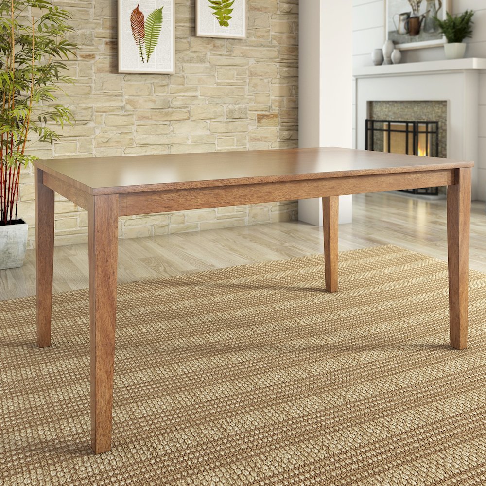 Oak Finish 60" Dining Table